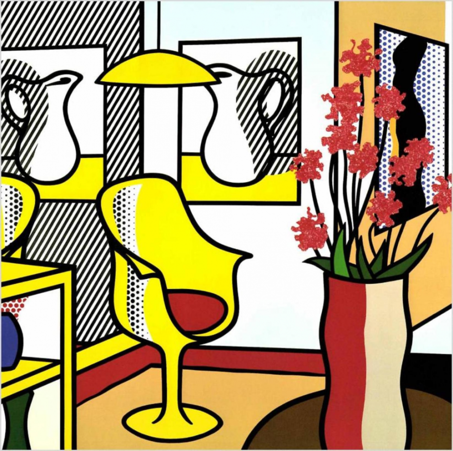 Стена в стиле поп арт