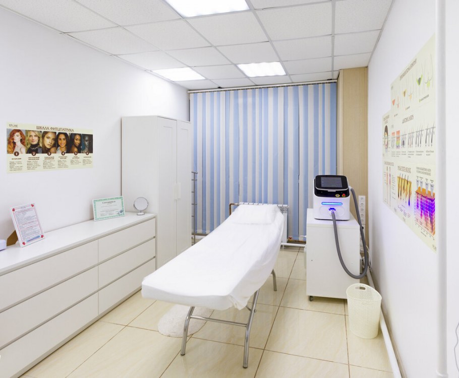 Интерьер салона депиляции