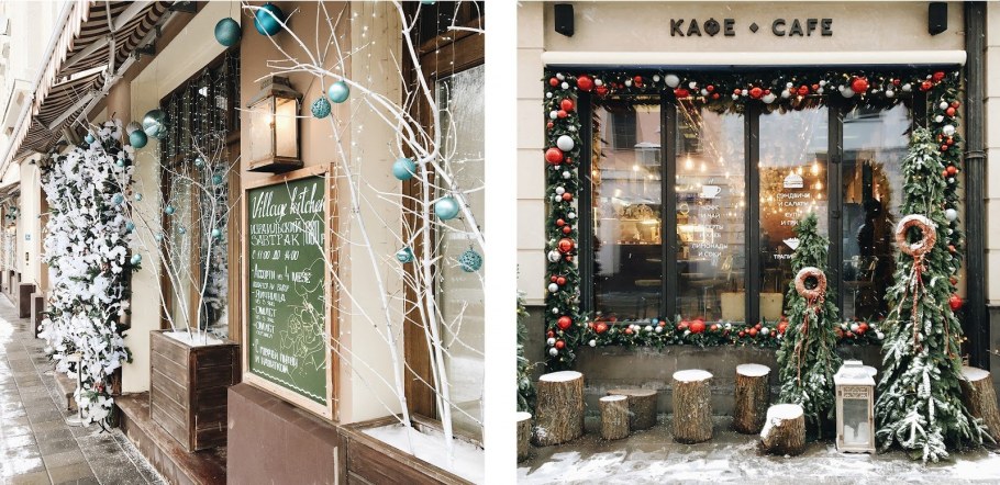 Новогодний декор в вазе с ветками