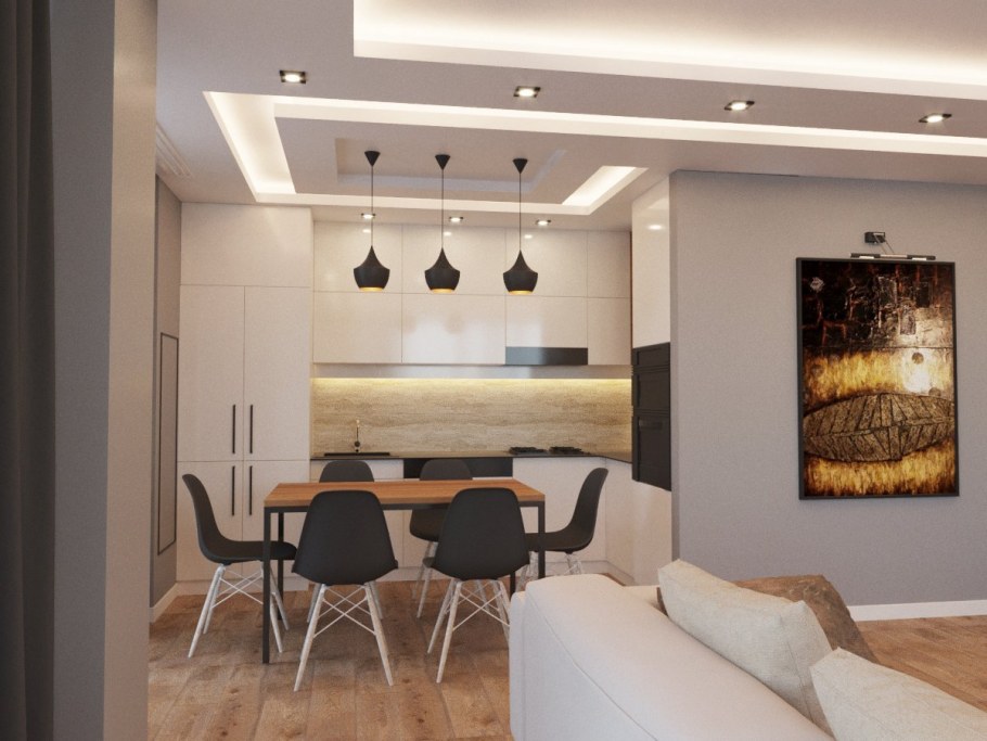 Пик евродвушка кухня гостиная