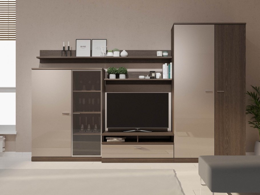 Кухонная мебель шоколадного цвета