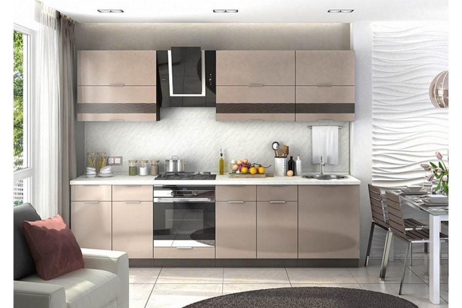 Кухня Ксения белый глянец Стендмебель