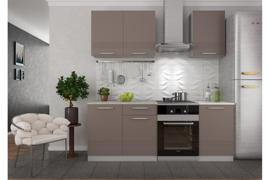 Кухня мокко капучино глянец капучино