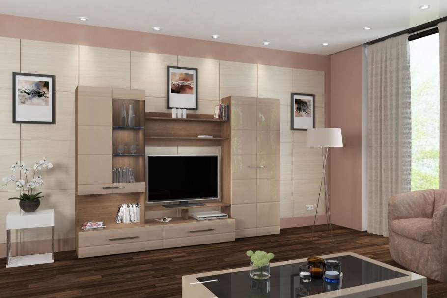 Гостиная Верона Браво глянец мокко