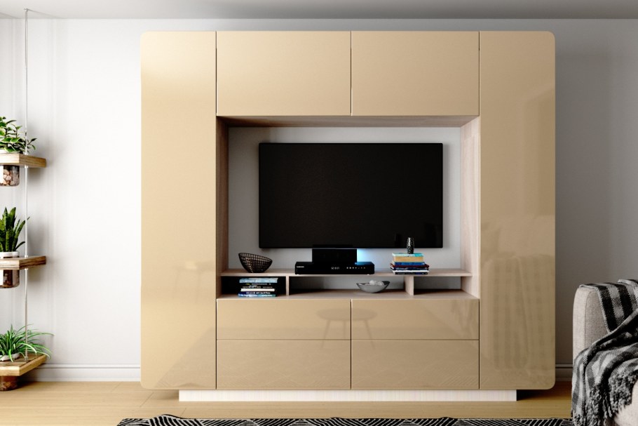 Гостиная Румба мокко глянец