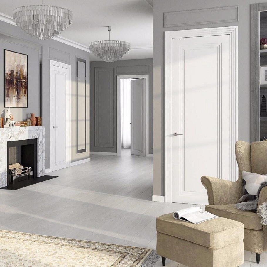 Бежевые стены в спальне