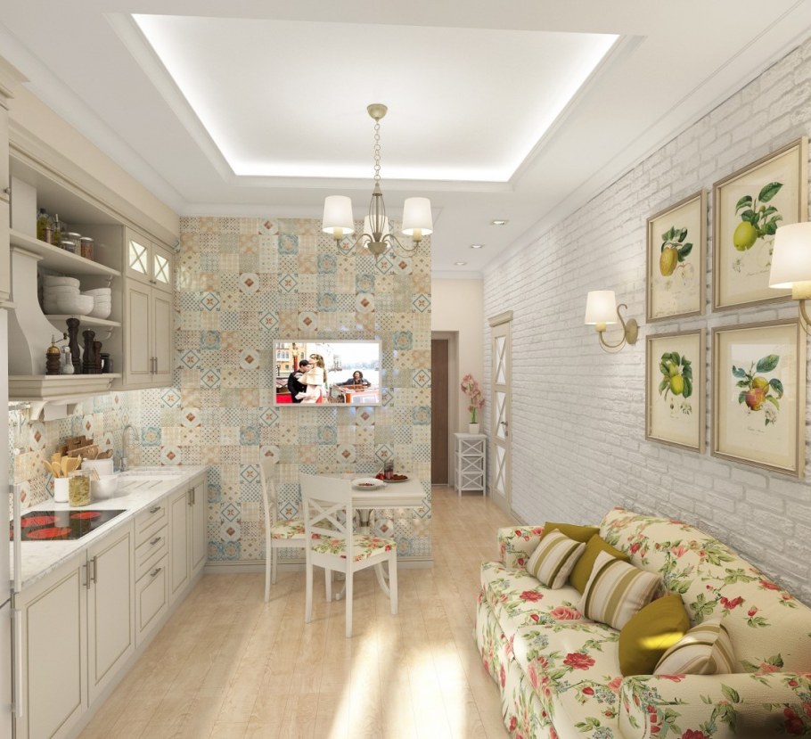 Кухня в стиле Прованс в доме п44