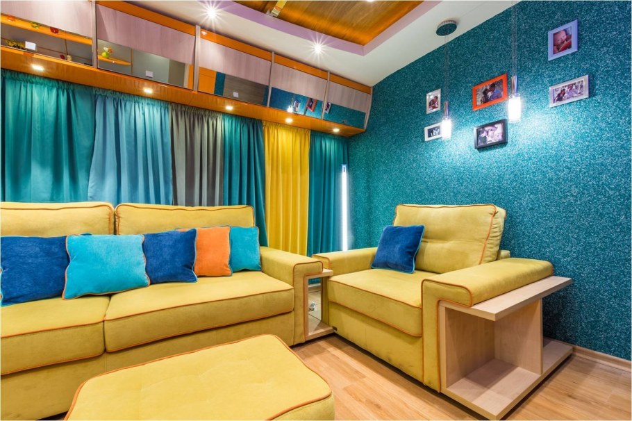 Жидкие обои в интерьере