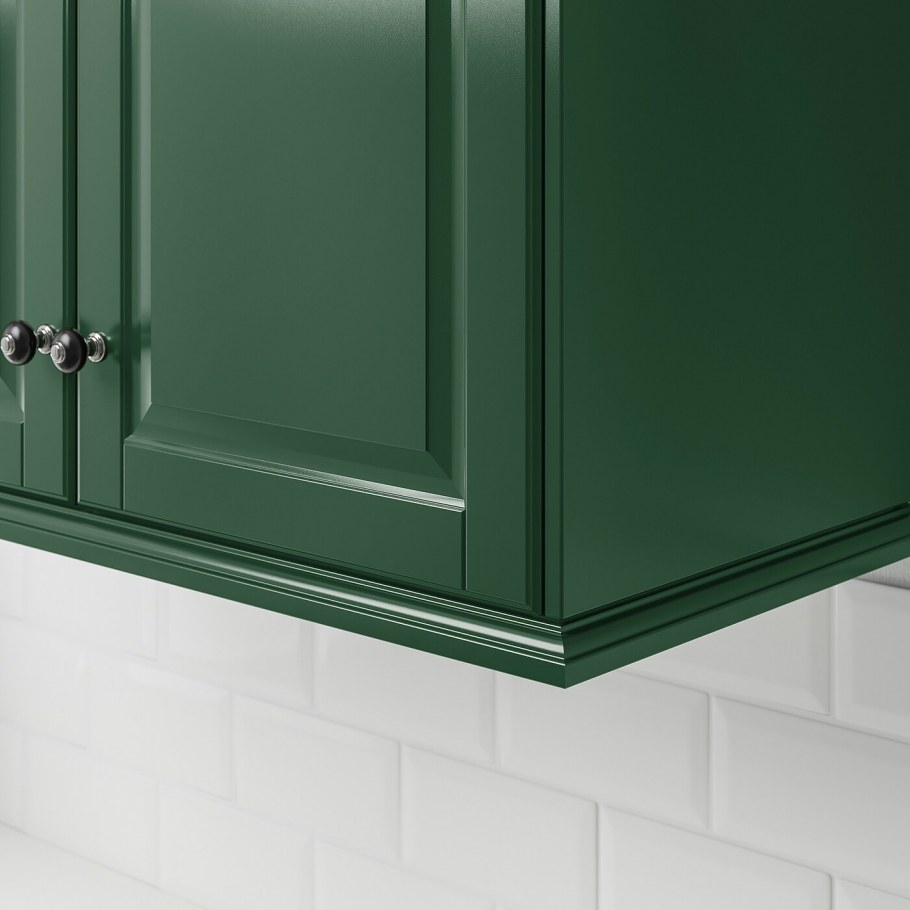 Кухня Будвин икеа зеленая