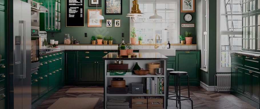 Икеа метод Будбин зеленая