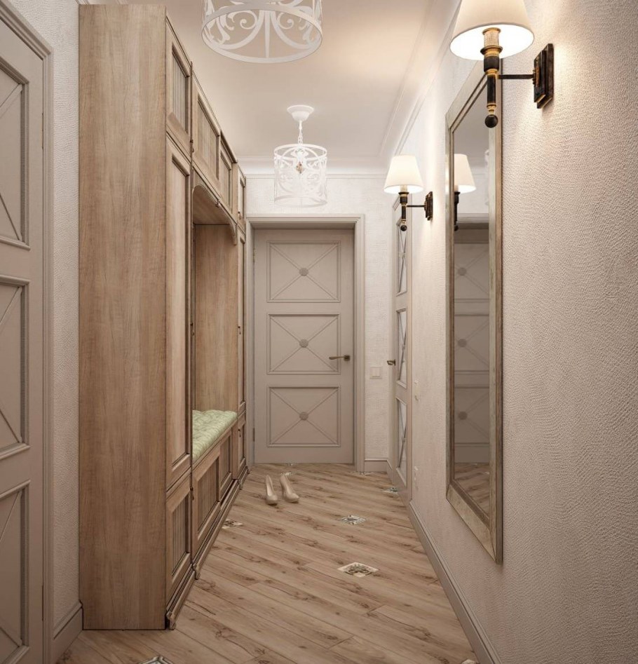 Прихожая для узкого коридора