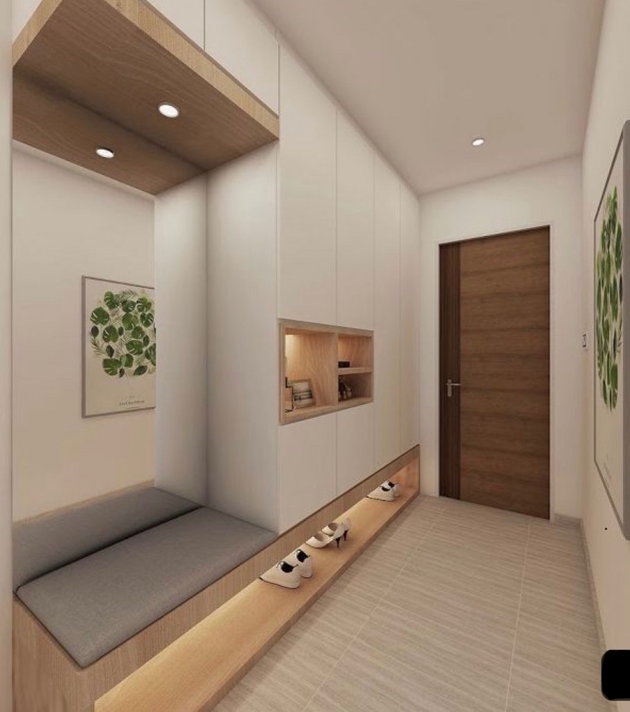 Интерьер длинного коридора