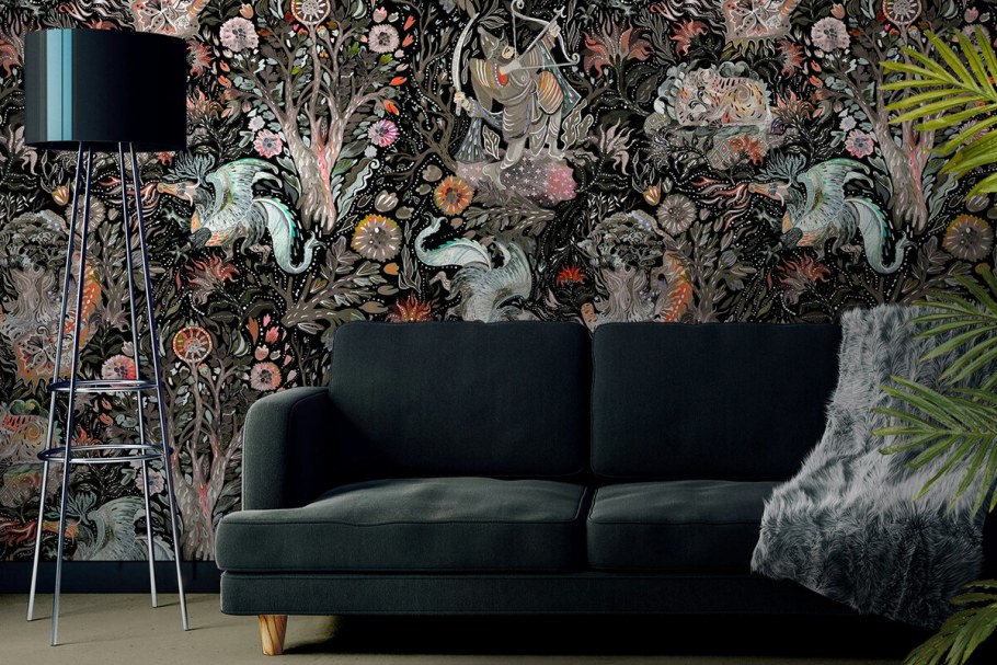 Акцентная стена в интерьере