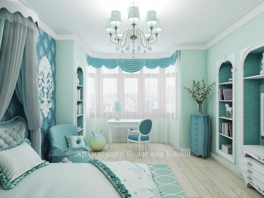 Комната в мятном цвете