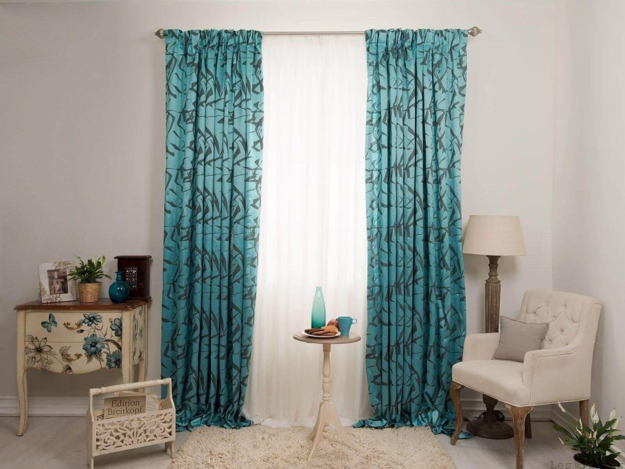 Спальня в бирюзовом стиле