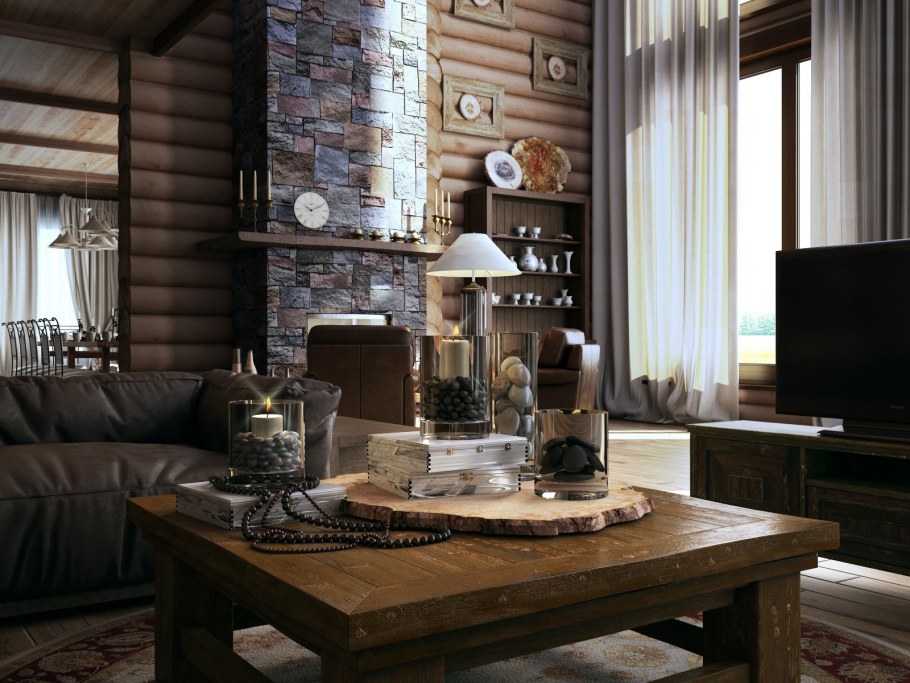 Стиль загородного дома интерьер