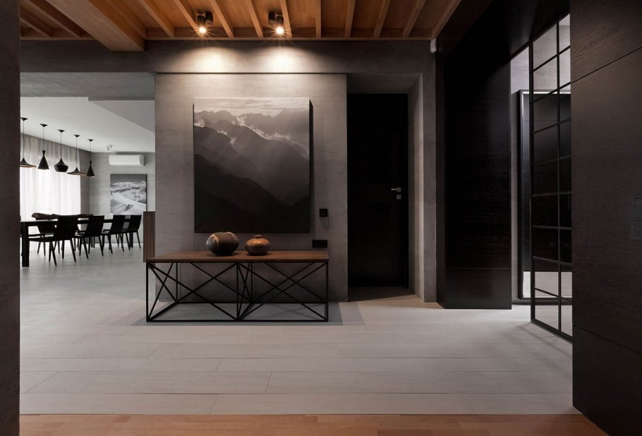 Дерево и металл в интерьере