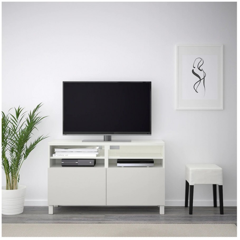 Lack ЛАКК тумба под ТВ, черный90x26x45 см