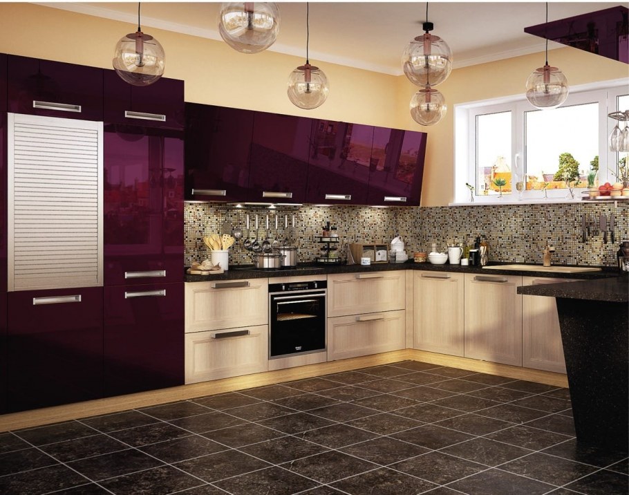 Кухонный гарнитур в стиле Hi Tech