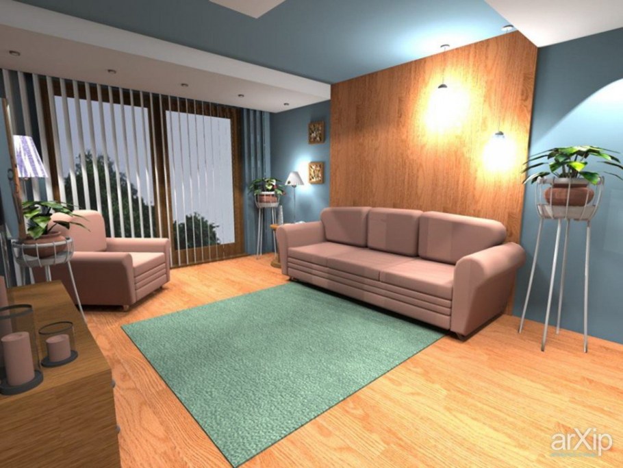 Гостиная в эконом стиле