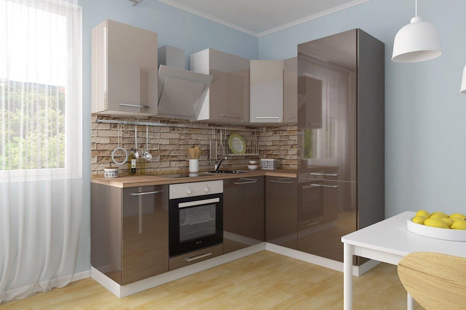 Модульный гарнитур Амика трюфель