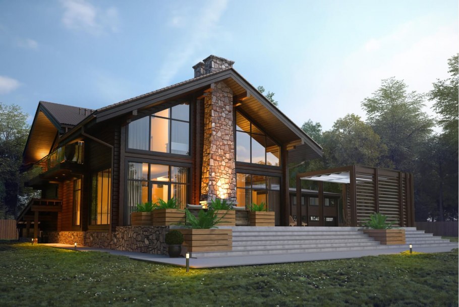 Дом Шале проекты двухэтажных домов 150 кв.м