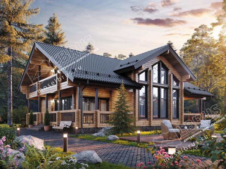 Дом из клееного бруса good Wood