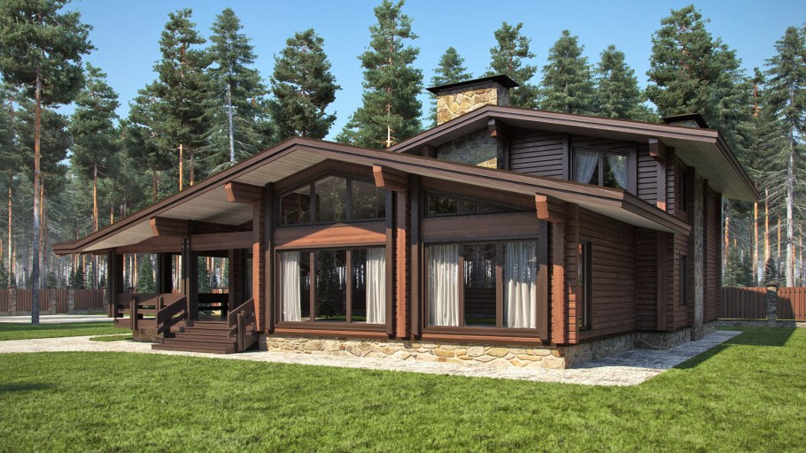 Проект флетхауса с плоской кровлей