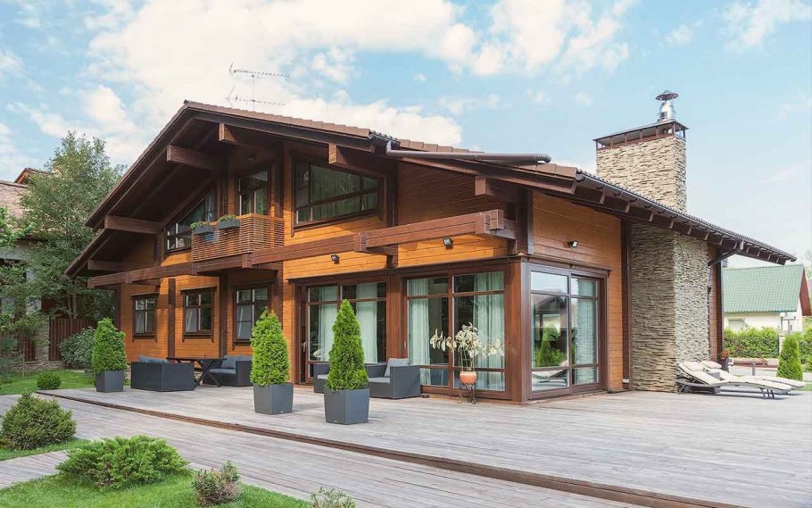 Дом из клееного бруса 1 этажный Kontio