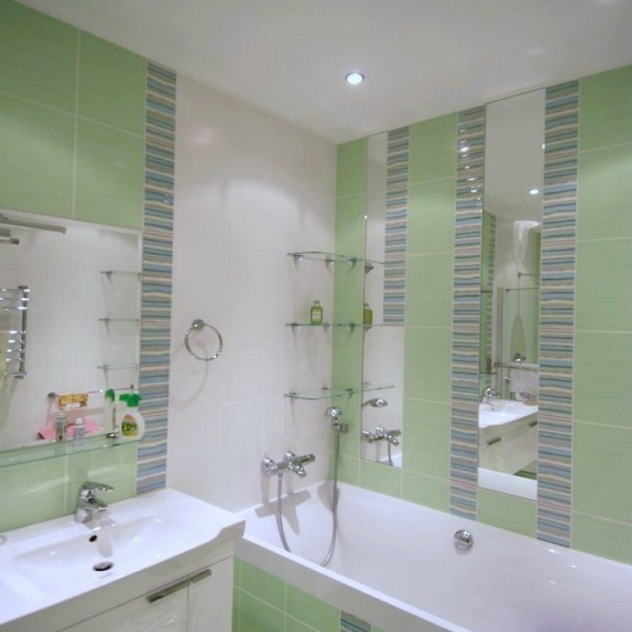 Варианты отделки маленькой ванной