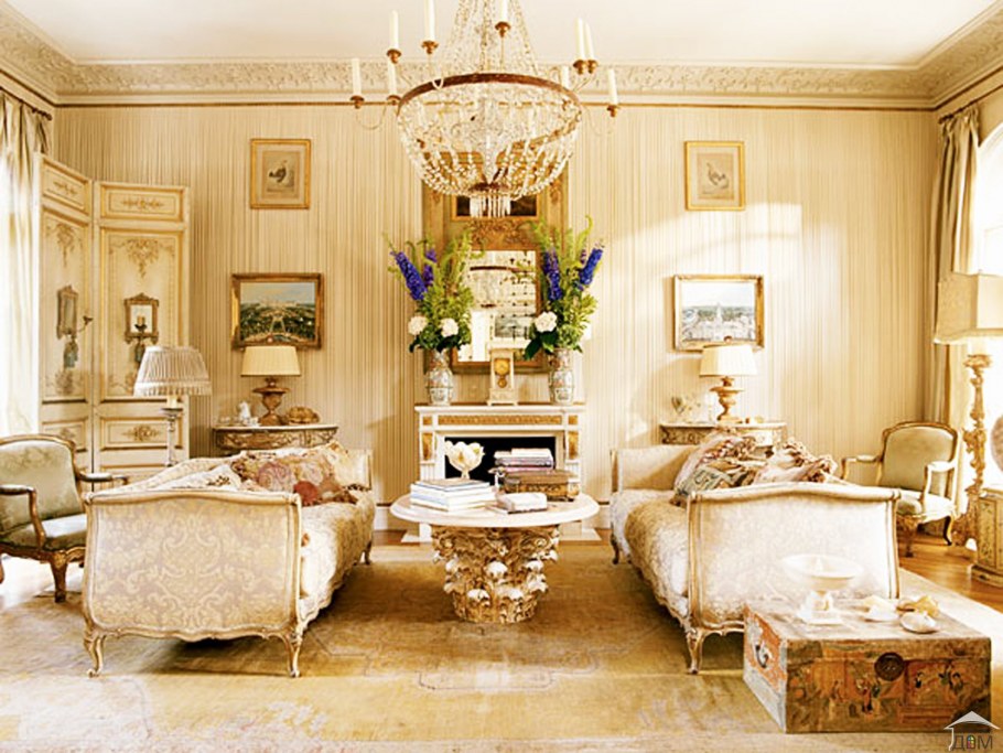 Гостиная комната стиль Ампир