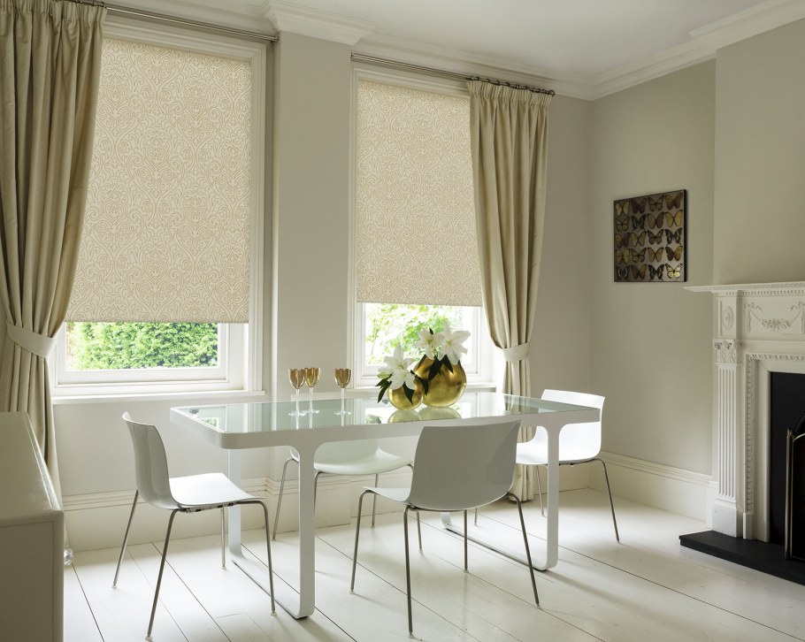 Римские шторы Delfa цветы