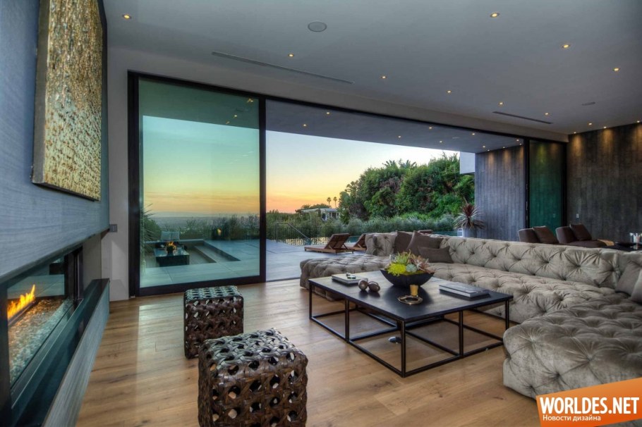 Панорамное окно на Лос Анджелес