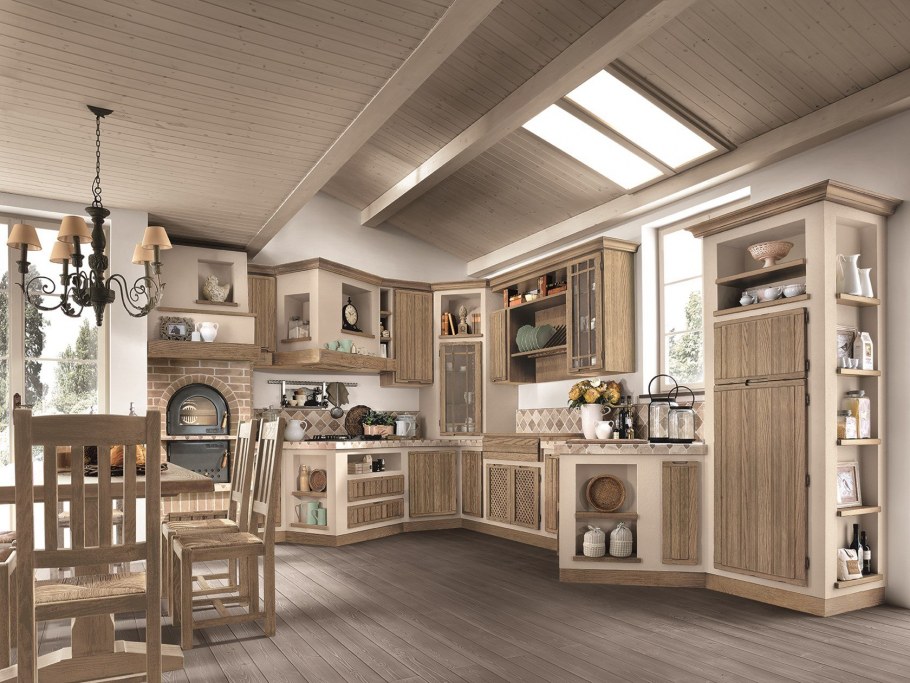 Буфет сервант кухонный в стиле Кантри