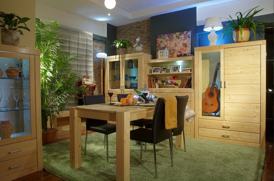 Обеденная зона для кухни под старину