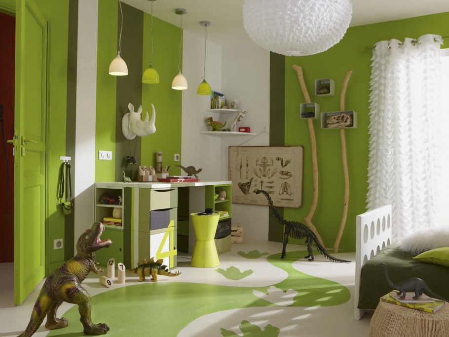 Зелёная комната для подростка