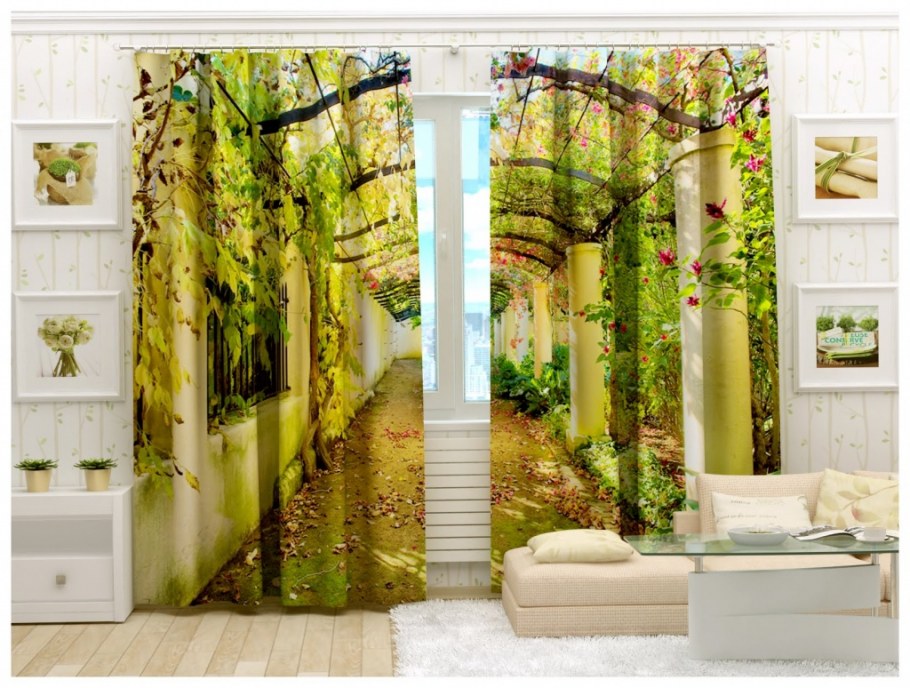 Шторы в интерьере гостиной