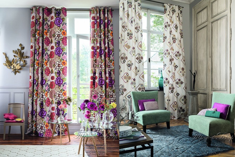Яркие шторы