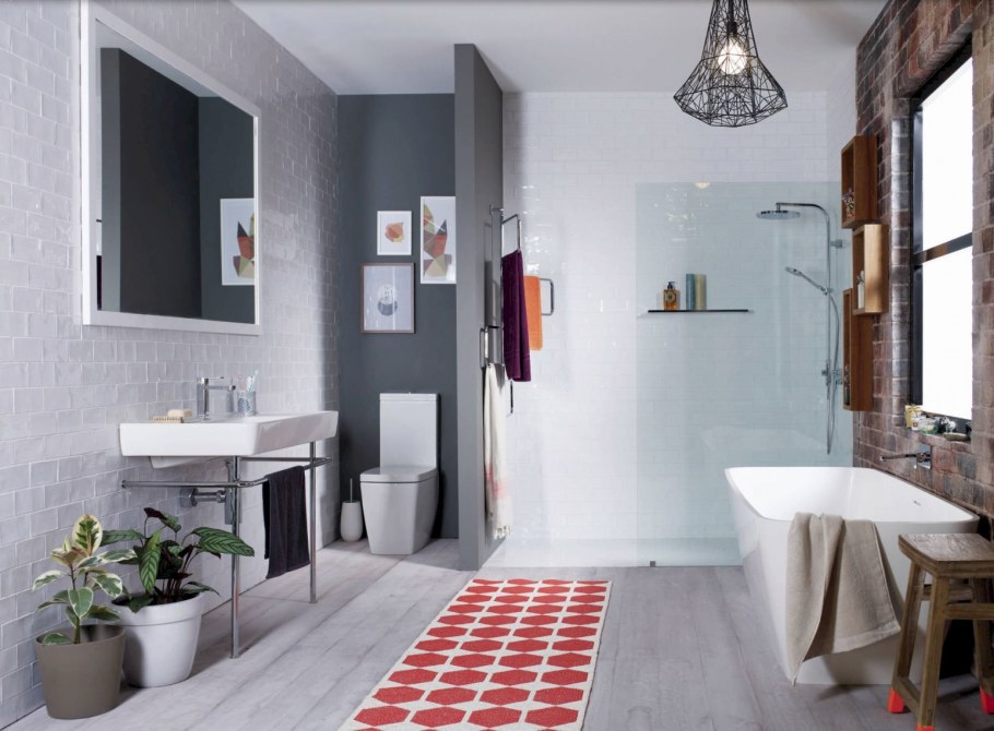 Ванна в стиле Сканди