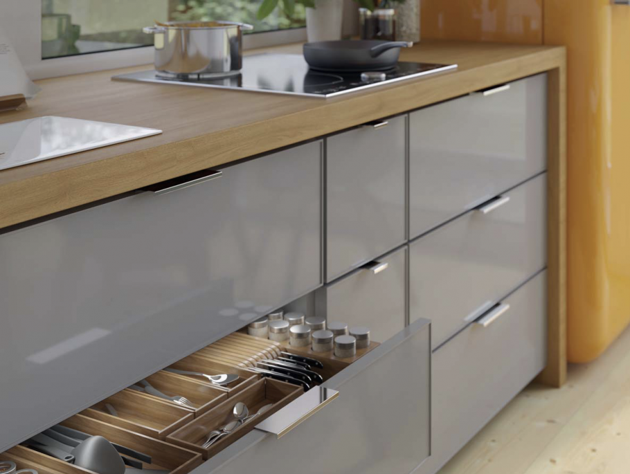 Aluminium Griffleiste Swing 1, Schwarz Matt