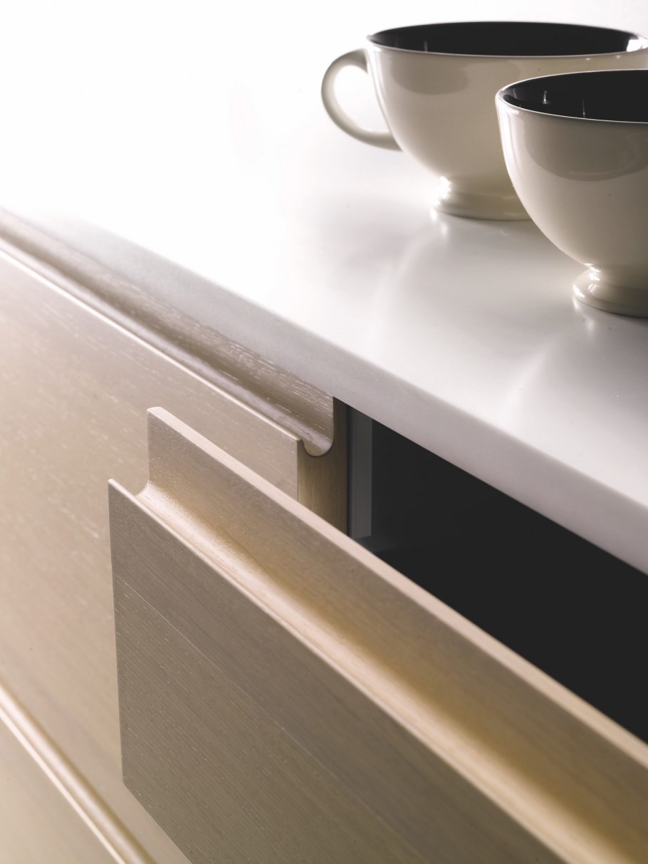 Интегрированная ручка в фасаде