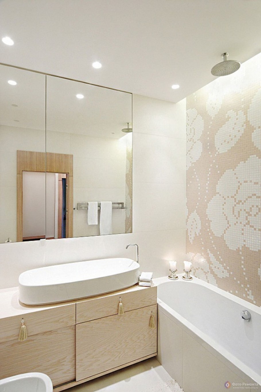 Ванная комната в светлых тонах
