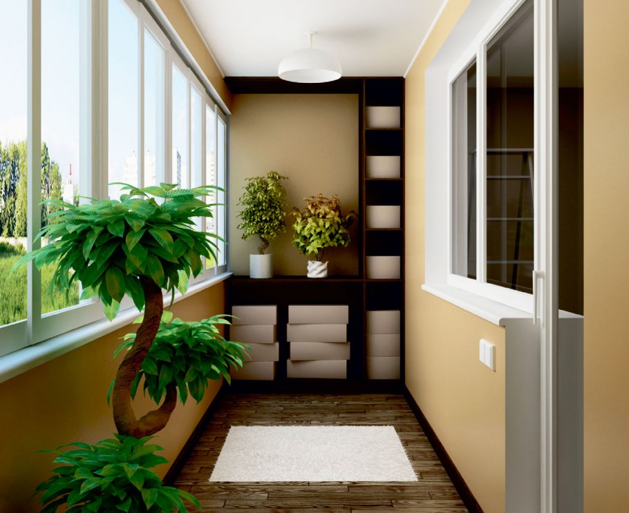 Интерьер лоджии