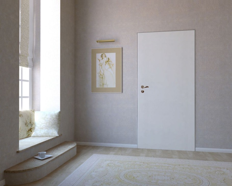 Скрытые двери с молдингами