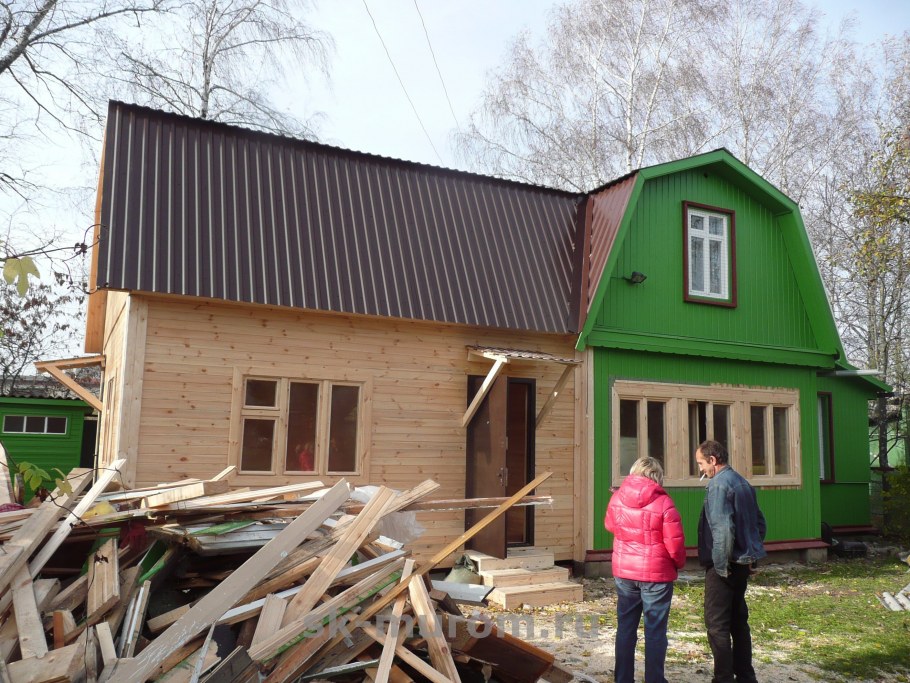 Двухэтажная пристройка