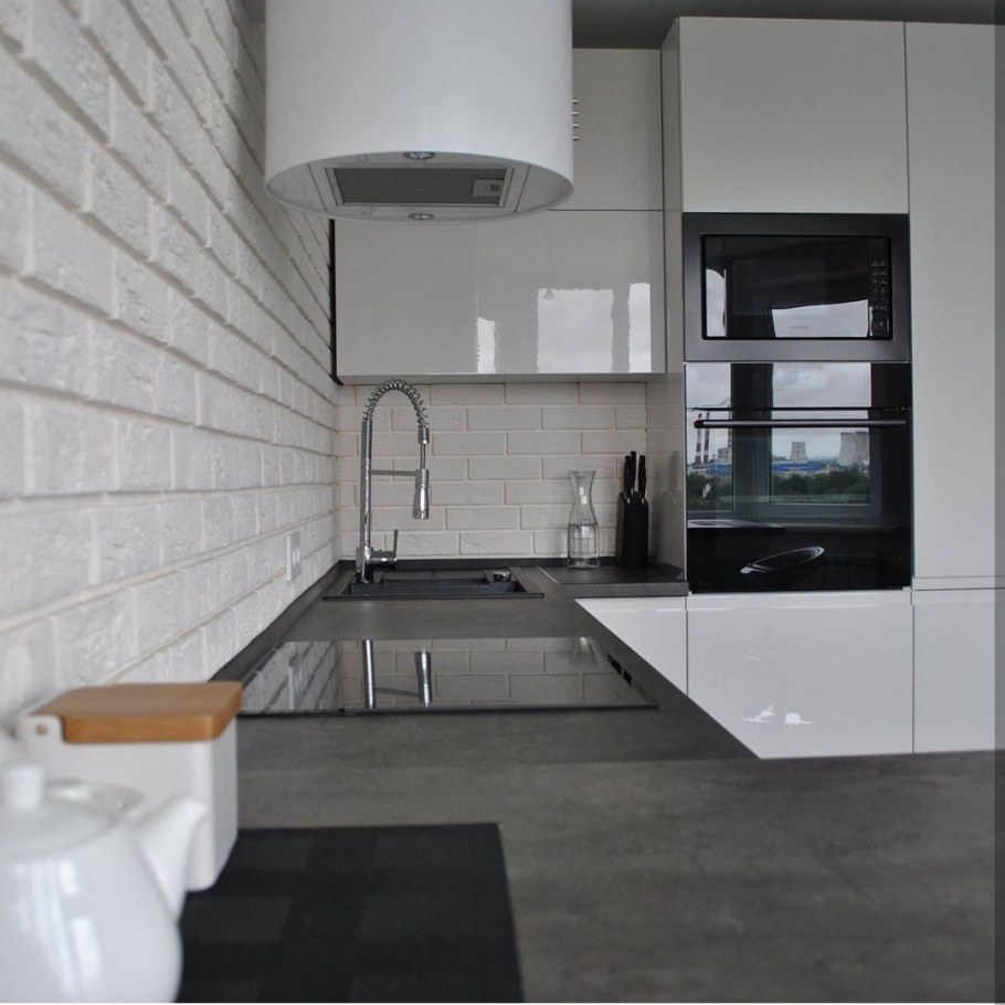 Кухня Blum глянец белый