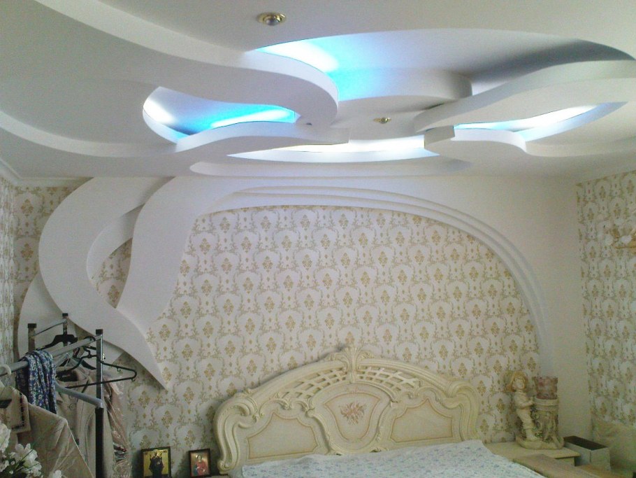 Фигурные потолки из ГКЛ