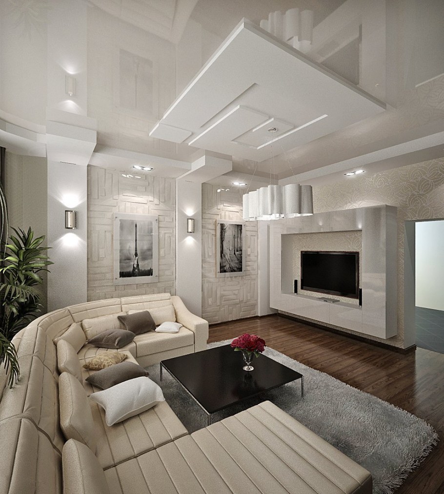 Дизайнерская отделка гостиной