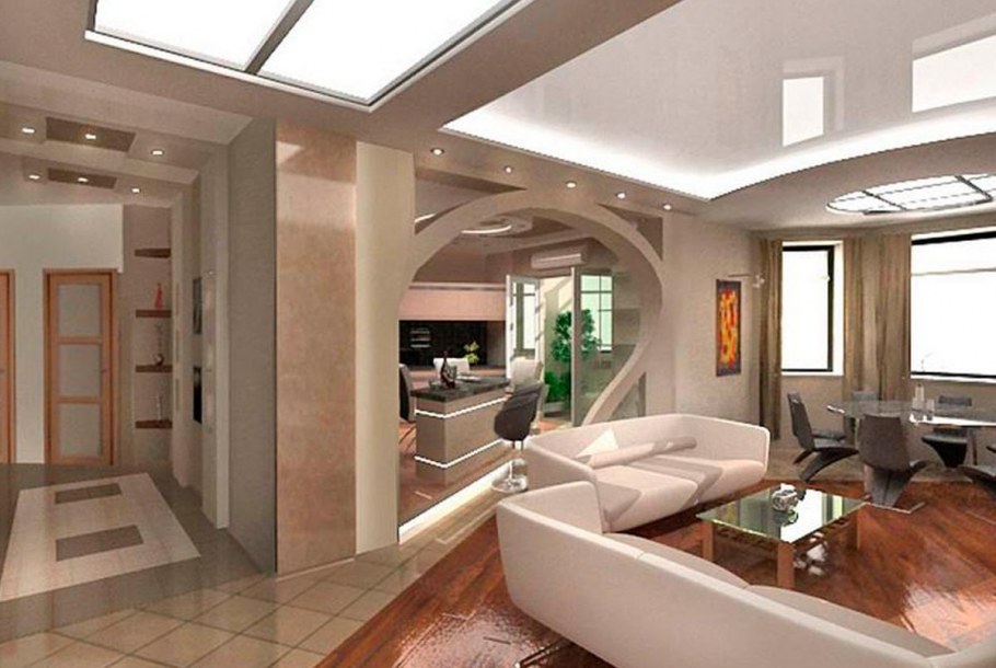 Современный проект гостиной