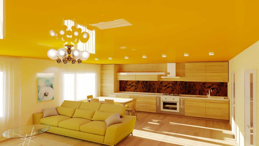 Яркие цвета в интерьере